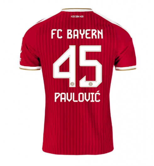 Bayern Munich Aleksandar Pavlovic #45 Domácí Dres 2026-27 Krátký Rukáv Bayern Munich Aleksandar Pavlovic #45 Domácí Dres 2026-27 Krátký Rukáv